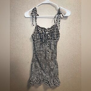 Black and White Checkered Dress